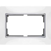 Купить Рамка Werkel Snabb WL03-Frame-01-DBL-white белая для двойной розетки по низкой цене