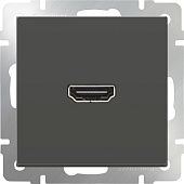 Купить Розетка Werkel HDMI WL07-60-11 серо-коричневый по низкой цене