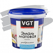 Купить Эмаль VGT ВД-АК-1179 универсальная матовая светло-серая 1 кг по низкой цене