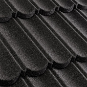 Купить Черепица Metrotile Metrobond композитная черная по низкой цене