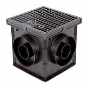 Купить Комплект Gidrolica (дождеприемник 229u - 1шт, перегородка-сифон 210 - 2 шт, корзина для дождеприемника 215 - 1 шт, решетка пластиковая 208 - 1шт) по низкой цене