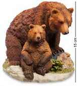Купить Статуэтка Veronese Бурый медведь с детенышем WS-776 по низкой цене