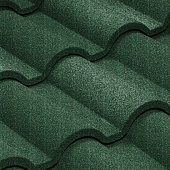 Купить Черепица Metrotile Romana композитная зеленая по низкой цене