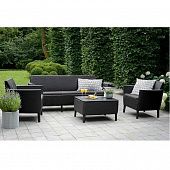 Купить Комплект мебели Allibert Salemo 3 seater графит-прохладный серый по низкой цене