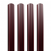 Купить Штакетник Grand Line РЕ Ral 3005 0,45 М-образный фигурный резка по низкой цене