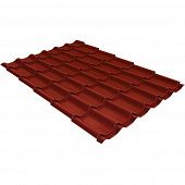 Купить Металлочерепица Grand Line Classic Velur20 Ral 3009 резка 0,5 мм по низкой цене