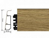 Деревянный, металлический, пластиковый напольный плинтус.