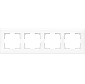 Купить Рамка Werkel Favorit WL01-Frame-04 белая четырехместная по низкой цене