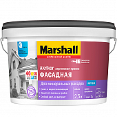 Купить Краска Marshall Akrikor база BW фасадная матовая 2,5 л по низкой цене