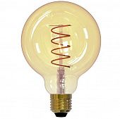 Купить Лампа Uniel Vintage LED-G95-4W/Golden/E27/CW GLV21GO светодиодная по низкой цене