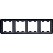 Купить Рамка Schneider Electric Glossa GSL000704 антрацит четырехместная по низкой цене