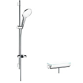 Купить Набор Hansgrohe Raindance Select S 150 27037400 душевой с термостатом хром/белый по низкой цене