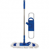 Купить Швабра Fit Флаундер-3 телескопическая ручка платформа-рамка сменная насадка из микрофибры 1402214 68963 по низкой цене