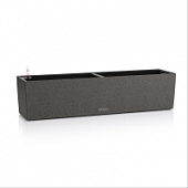 Купить Кашпо Lechuza Balconera Stone Complete graphite black 80x20x20 см по низкой цене