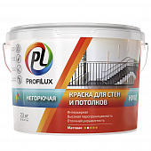 Купить Краска для стен и потолков ProfiLux КМ-0 белая 23 кг по низкой цене