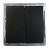 Купить Выключатель Schneider Electric W59 VS516-252-6-86 двухклавишный черный бархат по низкой цене