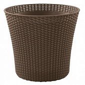 Купить Кашпо Keter Conic Planter L для цветов Мокка 540х540х487 мм по низкой цене