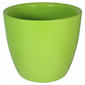 Купить Кашпо для цветов керамическое зеленое d11 см 301 по низкой цене