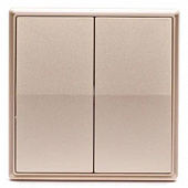Купить Выключатель Gritt Elegance B180100G дистанционный двухклавишный золотой металлик по низкой цене