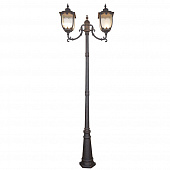 Купить Фонарный столб Elektrostandard Sculptor F/2 GLXT-1407F/2 Е27 2х60 Вт капучино садово-парковый по низкой цене