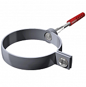 Купить Хомут трубы Технониколь ПВХ универсальный 180 мм серый по низкой цене