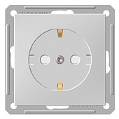 Купить Розетка Schneider Electric W59 RS16-152-1-86 одноместная с заземлением и защитными шторками белый по низкой цене