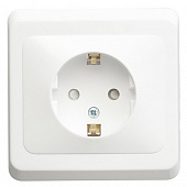 Купить Розетка Schneider Electric Этюд PC16-004B одноместная белая по низкой цене