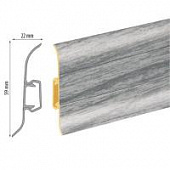 Деревянный, металлический, пластиковый напольный плинтус.