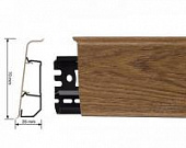 Деревянный, металлический, пластиковый напольный плинтус.