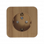 Купить Розетка Schneider Electric Бланка с заземлением ясень по низкой цене