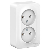 Купить Розетка Schneider Electric Blanca BLNRA000201 двухместная без заземления белая по низкой цене