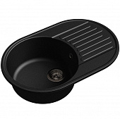 Купить Мойка GranFest Quarz GF-Z18 кухонная композитная черная 740х480 мм по низкой цене