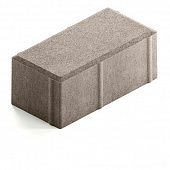 Купить Брусчатка Steingot Сити 80 из серого цемента с полным прокрасом прямоугольник светло-серая 200х100х80 мм по низкой цене