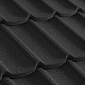Купить Черепица Metrotile Mistral композитная черная по низкой цене