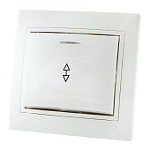 Купить Переключатель TDM Electric ТАЙМЫР SQ1814-0008 в рамку с/у, 1 клавиша, с/инд., 10 А, 230 В, IP20, керамика, белый по низкой цене