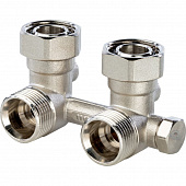 Купить Узел нижнего подключения радиатора Stout SVH 0003 000020 3/4 дюйма, для однотрубной системы, угловой по низкой цене