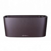 Купить Кашпо Lechuza Delta 20 Complete espresso metallic 40x15x18 см по низкой цене