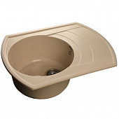 Купить Мойка GranFest Rondo GF-R650L кухонная композитная бежевая 639х488 мм по низкой цене