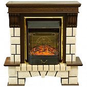 Купить Электрокамин Real Flame Stone new STD/EUG c очагом Majestic Brass S по низкой цене