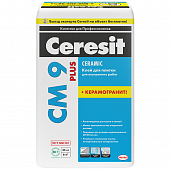Купить Клей Ceresit СМ 9 Plus для плитки 25 кг по низкой цене
