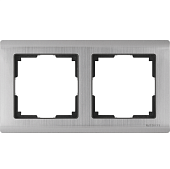 Купить Рамка Werkel Metallic WL02-Frame-02 глянцевый никель двухместная по низкой цене