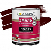 Купить Эмаль Лакра ПФ-115 шоколадно-коричневая 1 кг по низкой цене