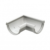 Купить Угол желоба Docke Lux ПВХ D141/100 мм универсальный 90 градусов пломбир по низкой цене