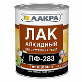 Купить Лак Лакра алкидный ПФ-283 глянцевый 0,8 кг по низкой цене