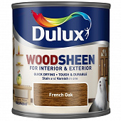 Купить Лак-морилка Dulux Woodsheen на водной основе по дереву полуматовый французский дуб 0,25 л по низкой цене