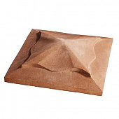 Купить Плита KR Professional 85070 накрывочная, из искусственного камня, четырехскатная, коричневая по низкой цене