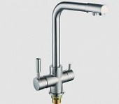 Купить Смеситель FRAP F4352-5 на кухню шаровый сатин с выходом для питьевой воды по низкой цене