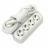 Купить Удлинитель Makel MGP154 бытовой 4 розетки с заземлением ПВС 3х1 3500 Вт IP20 5 м по низкой цене