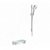 Купить Набор Hansgrohe ShowerTabLet'select 27026400 душевой с термостатом белый/хром по низкой цене