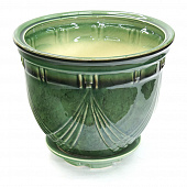 Купить Горшок для цветов с поддоном d25 см Мирида зеленый по низкой цене